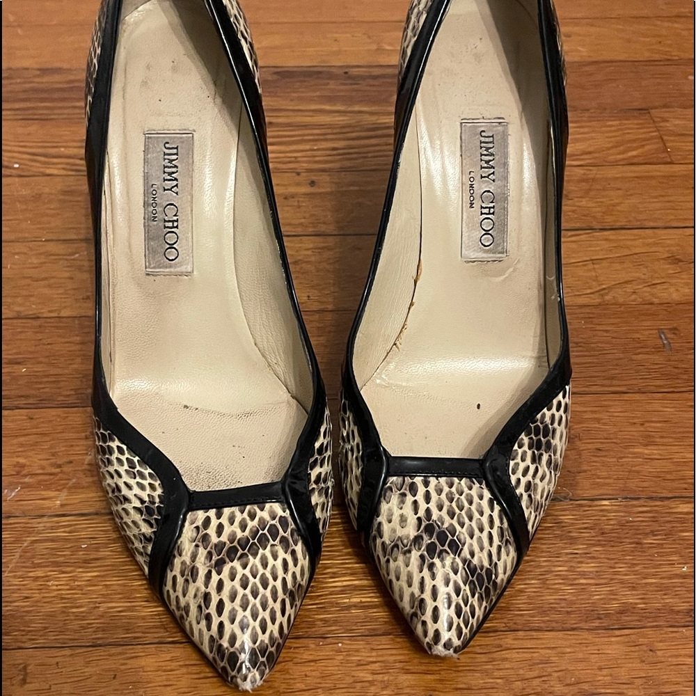 Snake Skin Jimmy Choo Pumps - 39